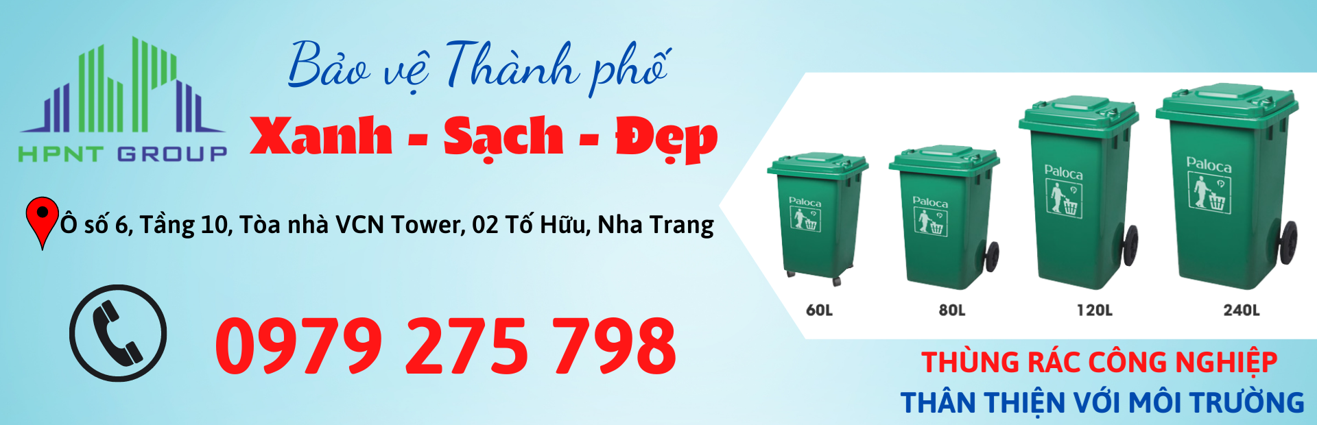 Đại lý cung cấp thùng rác công nghiệp tại Nha Trang